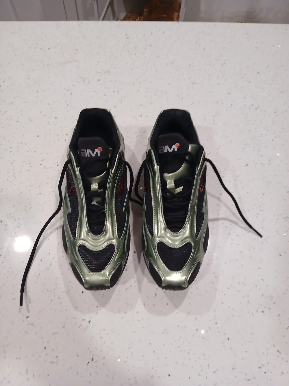 Size 9 - Nike Air Max Muse Metallic Oil Green W